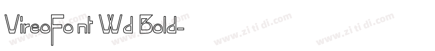 VireoFont Wd Bold字体转换